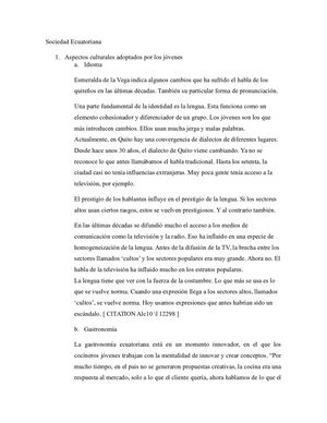 Sociedad Ecuatoriana