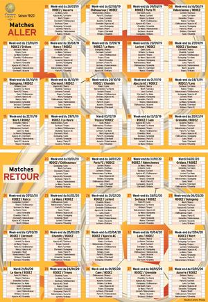 Le calendrier du Raf