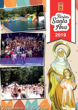 REVISTA DE LAS FIESTAS DE SAN ANA 2019 - EN VILLANUEVA DE LA VERA