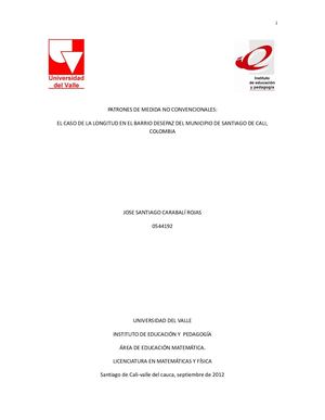 Patrones De Medida No Convencionales