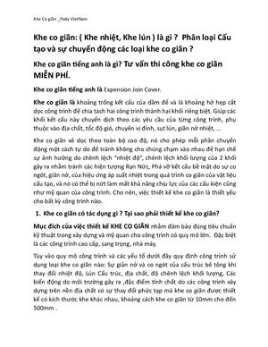 Khe Co Gian Cong Ty Tnhh Pady Vit Nam