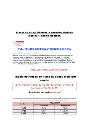 Planos De Saude Medtour Saude