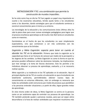 Metacognicion Actual