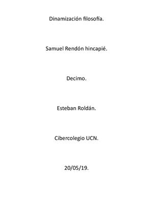 Dinamización Filosofía