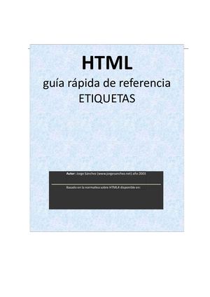 ETIQUETAS HTML