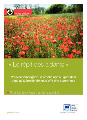 Flyer Aide Au Repit 2018