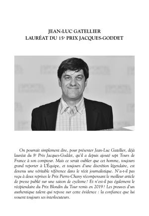 Laureat 15e Prix Goddet 2019