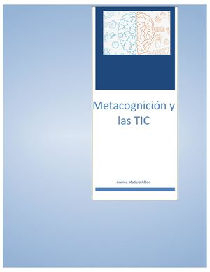 Metacognicion Y Las Tic