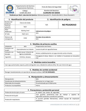 Cloruro De Sodio G R