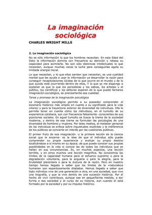 Wright Mills La Imaginación Sociológica Y Las Fuentes Del Poder En La Sociedad