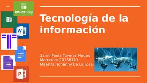Tecnología De La Información