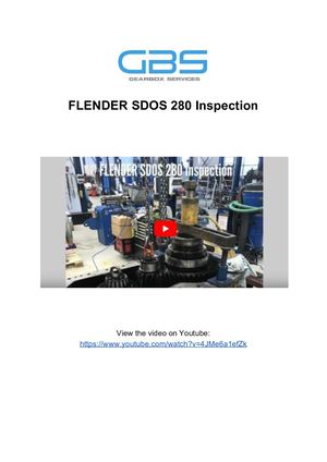 FLENDER SDOS 280 Inspection
