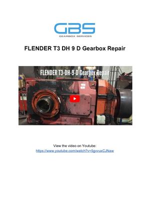 FLENDER T3 DH 9 D Gearbox Repair