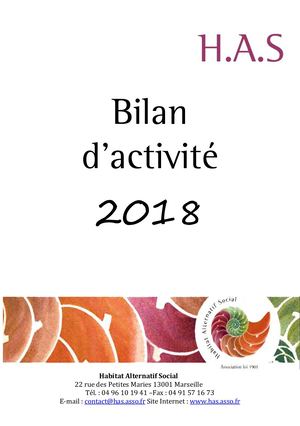 Bilan Has 2018