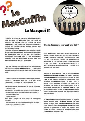 Zoom sur le MacGuffin