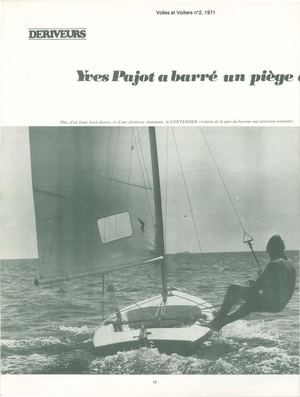 Le Contender à Travers Les Revues Nautiques 1968 1972
