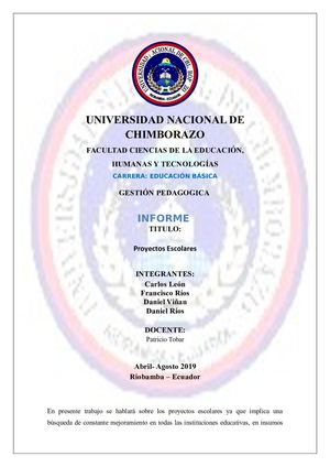 Proyectos Escolares
