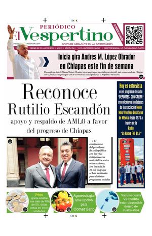 Periodico El Vespertino No 1134