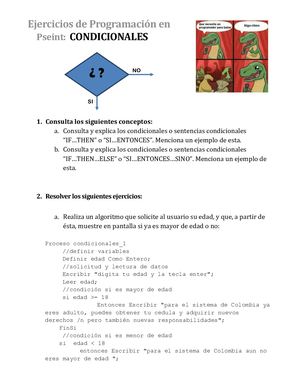 Ejercicios De Condicionales