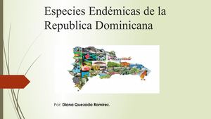 Especies Endémicas De Rep Dom