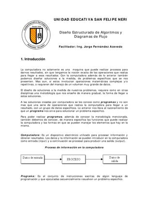 200 Jef Diseño Estructurado De Algoritmos Y Diagramas De Flujo