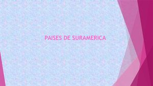 Paises De Suramerica 708