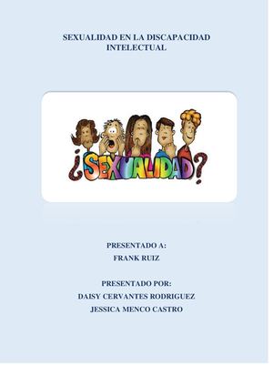 Sexualidad Discapacidad Intelectual Jm
