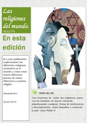 Boletin Las Religiones