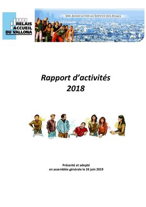 Rapport Activites 2018