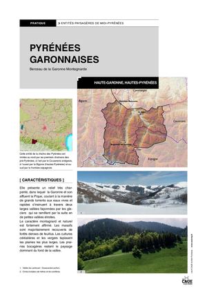 Entité paysagère - Pyrénées garonnaises