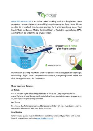 Online Air Ticket Booking Bd