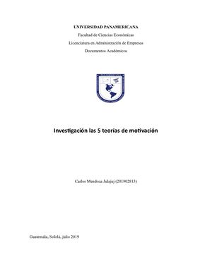 Las 5 Teorias De Motivación