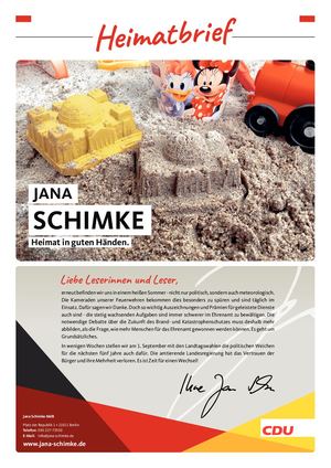 Jana Schimke - Heimatbrief Sommer 2019