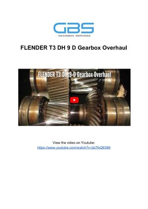 FLENDER T3 DH 9 D Gearbox Overhaul