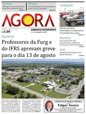 Jornal Agora - Edição 12413 - 3 e 4 de Agosto de 2019