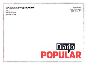 Investigación Diario Popular Cristina Cantos Marcelo Píccolo