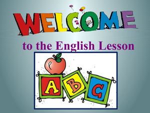 Welcome To Our English Lesson