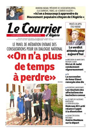 Le Courrier d'Algérie du dimanche 4 août 2019