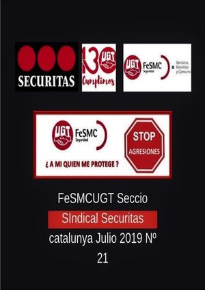 Revista Julio 2019 FeSMC UGT SECCIO SINDICAL SECURITAS CATALUNYA