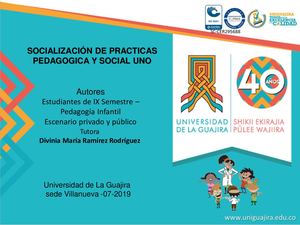 Socialización de Practicas Pedagógica 1