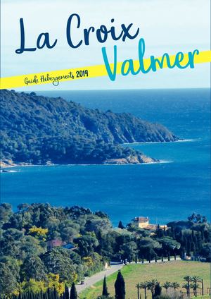 Guide Hébergement 2019 - La Croix Valmer