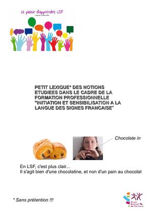 Formation Lsf Petit Lexique