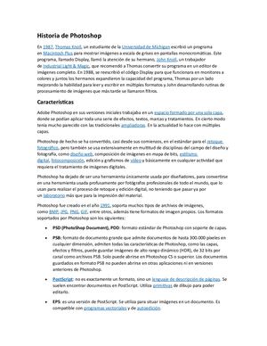 Historia Photoshop