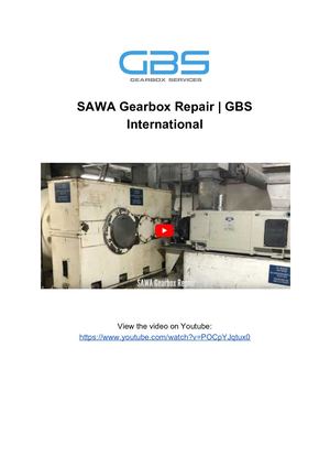 SAWA Gearbox Repair _ GBS International