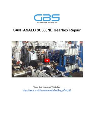 SANTASALO 3C630NE Gearbox Repair