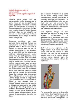 Articulo De Opinion Sobre La Comunicación (1)