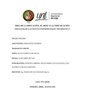 Malla Curricular