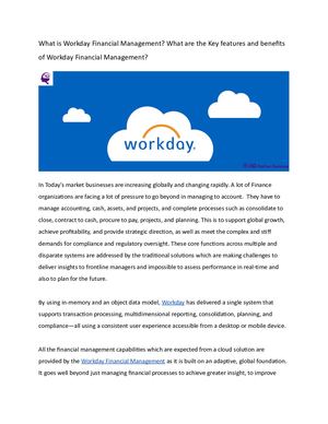 What Is Workday Financial Management