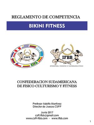 Reglamento Bikini Fitness