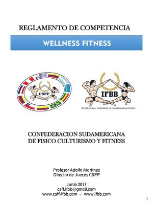 Reglamento Wellness Fitness